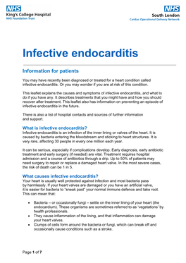 Infective Endocarditis