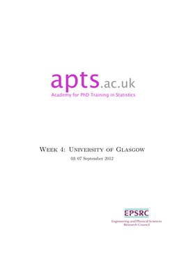 Apts.Ac.Uk Academy for Phd Training in Statistics