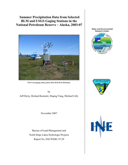 Lake Survey Data for the Coastal Plain from Prudhoe Bay To