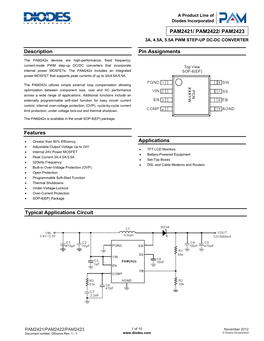 PAM2423AECADJR Datasheet (PDF)