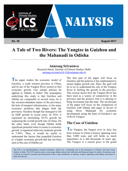 A Tale of Two Rivers: the Yangtze in Guizhou and the Mahanadi in Odisha