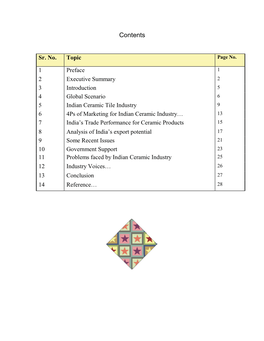 Export Potential of Indian Ceramic Industry