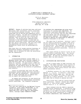 A Sophisticat's Introduction to Distributed Database Concurrency Control