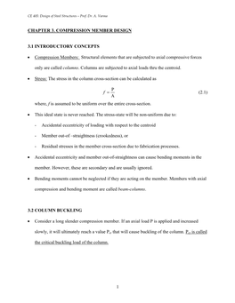 Design of Compression Members