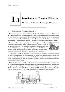 Elementos Da História Da Tracção Eléctrica