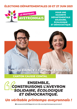 Ensemble, Construisons L'aveyron Solidaire