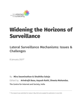 Lateral Surveillance Mechanisms: Issues & Challenges