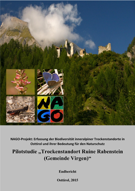 Pilotstudie „Trockenstandort Ruine Rabenstein (Gemeinde Virgen)“