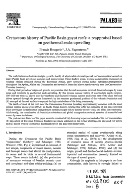 Cretaceous History of Pacific Basin Guyot Reefs: a Reappraisal Based on Geothermal Endo-Upwelling