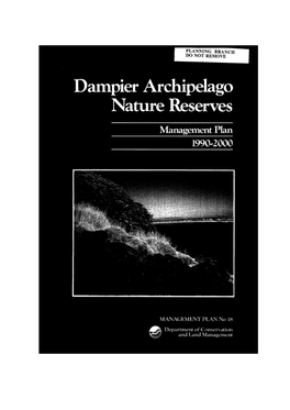 Dampier Archipelago Nature Reserves Management Plan