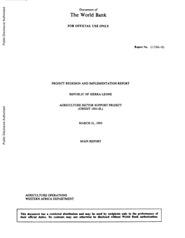 World Bank Document