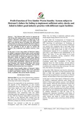 Profit-Function of Two Similar Warm Standby System Subject To