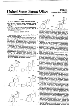 United States Patent Office Patented May 21, 1957 1