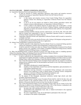 15A Ncac 03O .0503 Permit Conditions