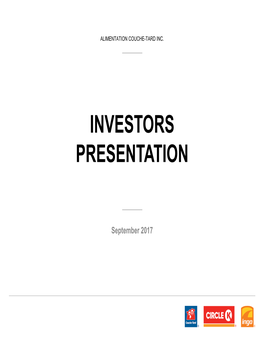 Investors Presentation