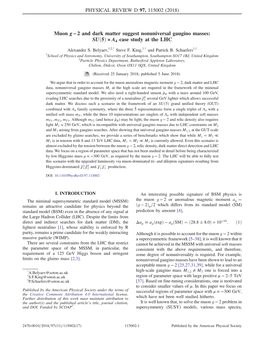 Muon G-2 and Dark Matter Suggest Nonuniversal Gaugino Masses: SU