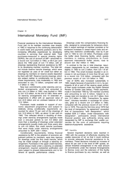[ 1983 ] Part 2 Chapter 9 the International Monetary Fund