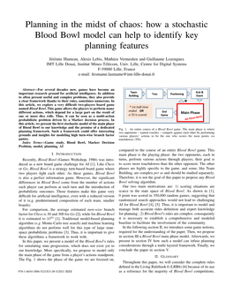 Planning in the Midst of Chaos: How a Stochastic Blood Bowl Model Can Help to Identify Key Planning Features