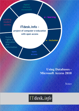 Microsoft Access 2010 Notes