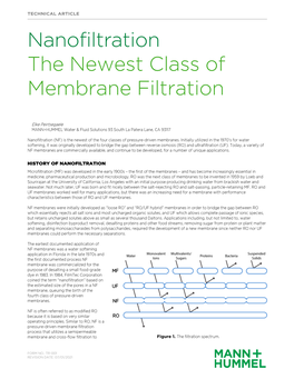 TR-001 Nanofiltration