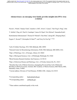 An Emerging Virus Family Provides Insights Into DNA Virus Evolution
