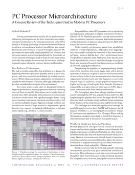 PC Processor Microarchitecture