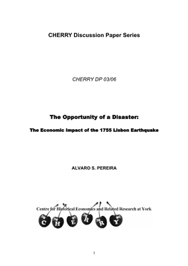 The Economic Impact of the Lisbon 1755 Earthquake