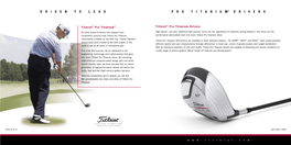 Titleist® Pro Titanium Drivers