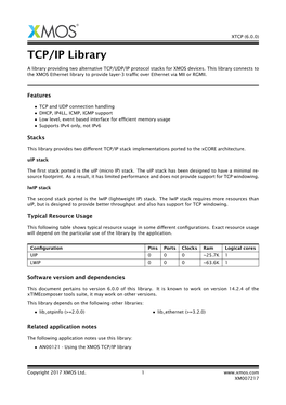 TCP/IP Library