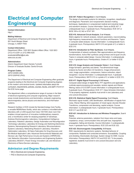 Electrical and Computer Engineering 1