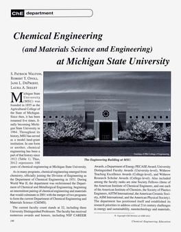 Chemical Engineering at Michigan State University