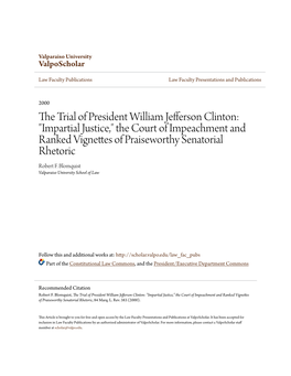 The Trial of President William Jefferson Clinton: 