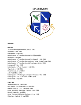 14Th AIR DIVISION