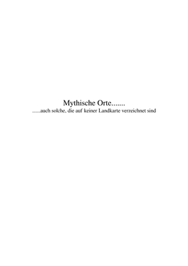 Mythische Orte