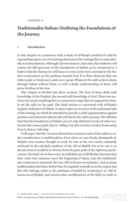 Traditionalist Sufism: Outlining the Foundations of the Journey Full Article Language: En Indien Anders: Engelse Articletitle: 0