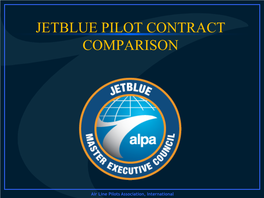 Jetblue Pilot Contract Comparison