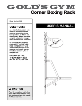 Corner Boxing Rack