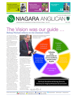 MAY 2018 the Vision Was Our Guide … Bishop Michael Reflects on the Diocesan Vision