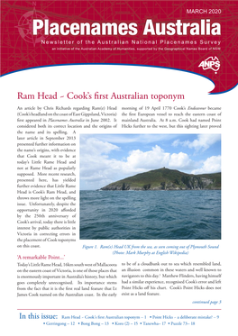Ram Head ~ Cook's First Australian Toponym