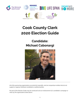 Cook County Clerk 2020 Election Guide