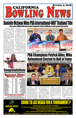 Danielle Mcewan Wins PBA International-WBT Thailand Title