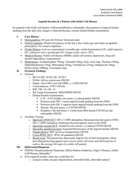 Angioid Streaks in a Patient with Sickle Cell Disease in a Patient With