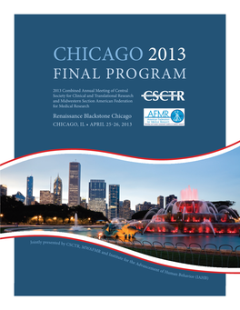 Chicago 2013 Final Program