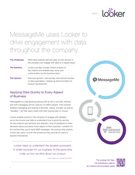 Messageme Uses Looker to Drive Engagement with Data Throughout the Company