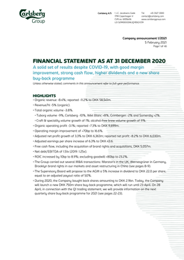 2020 Financial Statement