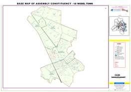 BASE MAP of ASSEMBLY CONSTITUENCY - 18 / MODEL TOWN E E Izfrcaf/Kr RESTRICTED Govt