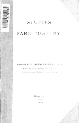 Hodivala:Studies in Parsi History (Pdf)