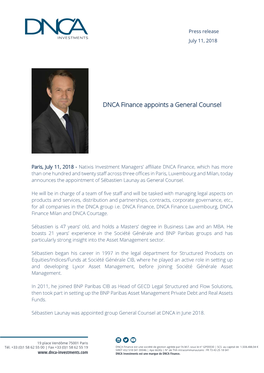 DNCA Finance Appoints a General Counsel