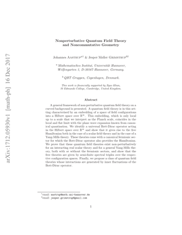 Nonperturbative Quantum Field Theory and Noncommutative