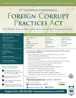 Foreign Corrupt Practices Act